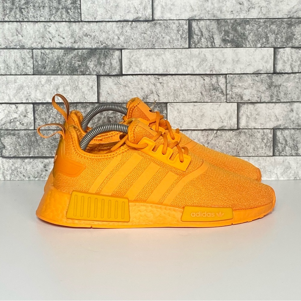 New Adidas NMD R1 Womens 8 Orange Athletic Shoes